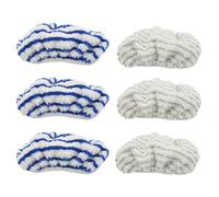 Vuzmode 6 Pcs Microfibre Cloth Pads Replacement, for Rowenta, Clean&Steam ZR005801 Cleaner Accessory,Washable and Reusable steam cleaning brush heads