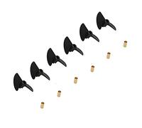 Vuzmode 6PCS 2-blade Nylon Propeller Props With Copper Sleeve For RC Boats Diy Spare Parts P40*D38/40/45/47mm Paddle 4mm Shaft Hole Boat Propeller Metal(6pcs 45x4mm)