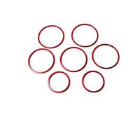 Vuzmode 7Pcs Red Air Conditioning Vent Outlet Ring Cover Trim Cover for C C43 C63 AMG GLC Class 2015-2019 AC Outlet Cover(Red)