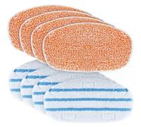 Vuzmode 8 Pack Replacement Microfiber Mop Cloths Pads, for PurSteam, for SteamMop Cleaner 10-in-1 Sweeping Robot Accessories Spare Parts Replacement mop pads