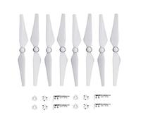 Vuzmode 8pcs Propeller 9450S Quick Release Blade CC CW Props With Mount Base, For DJI Phantom 4 PRO 4a Advanced Drone Drone 9 Inch Two Blade Propeller(White)