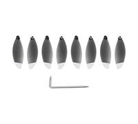 Vuzmode 8pcs Propeller Props CW CCW Replacement Accessory Spare Parts Wing Fans Blade With Tool Kits, For Parrot Anafi 4K Camera Drone Drone 9 Inch Two Blade Propeller(White)