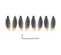 Vuzmode 8pcs Propeller Props CW CCW Replacement Accessory Spare Parts Wing Fans Blade With Tool Kits, For Parrot Anafi 4K Camera Drone Drone 9 Inch Two Blade Propeller(Gold)