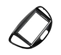 Vuzmode 9 Inch Radio Frame Dash Installation Trim Kit Stereo GPS DVD Player Install Panel Double Din Frame, for Hyundai, I-10 2008-2013 Center Console Radio Fascia