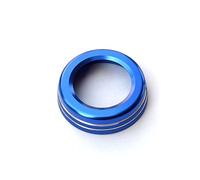 Vuzmode A B E GLA CIA GLE ML GL X164 X166 W251 W176 W245 W246 AMG Car Multimedia Volume Knob Decoration Ring Cover Car Air Conditioning Knob Trim(Blue)