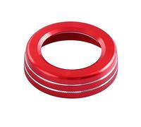 Vuzmode A B E GLA CIA GLE ML GL X164 X166 W251 W176 W245 W246 AMG Car Multimedia Volume Knob Decoration Ring Cover Car Air Conditioning Knob Trim(Red)