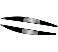 Vuzmode ABS Headlight Eyelid Trim Lamp Eyebrow Sticker Cover Decal Glossy Black, for Skoda, for Octavia, MK3 15-17 Car Headlight Eyebrow Trim
