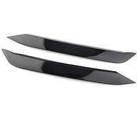 Vuzmode Auto Front Headlight Eyebrow Eye Lid Trim Cover Sticker, for Volkswagen, for POLO, 19-20, Glossy Black Headlight Eyebrow Trim
