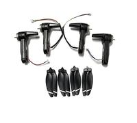 Vuzmode Blade Propellers Maple Leaf Arm Engines, For L900 Pro 5G GPS 4K Dron L900PRO Spare Parts Drone 9 Inch Two Blade Propeller(Black arm kit)