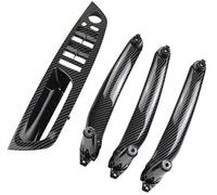 Vuzmode Car Carbon Fiber ABS Interior Door Armrest Handle Left Right Panel Pull Trim Cover, for BMW, E70 E71 X5 X6 2007-2012 2013 2014 51416969401 Replacement Door Panel Handle(LHD Carbon 4Pcs)