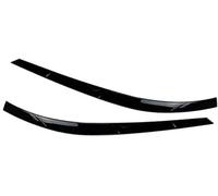 Vuzmode Car Front Headlight Eyebrow Eye Lid Trim Cover Stickers Replacement, for VW, for Tiguan, 2011-2016, Gloss Black Headlight Eyebrow Trim