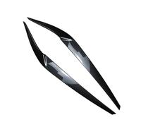 Vuzmode Car Front Headlight Eyebrow Eyelid Cover Trim Parts, for BMW, for 5 Series G30 G31 G38 F90 M5 525I 530I 540I 2017 2018 2019 2020 2021 Car Headlight Eyebrow Eyelids Trim Cover(Glossy Black)