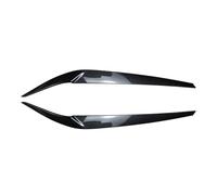 Vuzmode Car Front Headlight Eyebrow Eyelid Cover Trim Parts, for BMW, for 5 Series G30 G31 G38 F90 M5 525I 530I 540I 2017 2018 2019 2020 2021 Car Headlight Eyebrow Eyelids Trim Cover(Carbon Fiber)