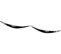 Vuzmode Car Headlight Eyebrows Eyelid Trim Sticker ABS Headlamp Bezels Cover, for Hyundai, i30 i30N MK3 RS 2017 2018 2019 2020, Bright Black Headlight Eyebrow Trim