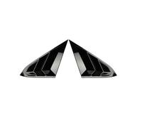 Vuzmode Car Rear Side Window Louvers Air Vent Scoop Shades Cover Blinds, for Civic, for Hatchback Type R 2021 2020 2019 2018 2017 2016 10th Gen, for Civic, Racing Style Glossy Black Car Louver Cover