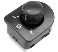 Vuzmode Car Rearview Mirror Switch, for Beetle, B5, for Bora, for 41J1959565F, for Jetta, MK4 Side Knob Adjustment Button Heating Control Car Interior Mirror Selector