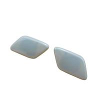 Vuzmode Car Styling Front Bumper Headlight Water Spray Nozzle Cover Headlamp Washer Cap, for NISSAN, for Tiida 2004-2012 Front Bumper Washer Jet Cover(BLACK LH and RH)