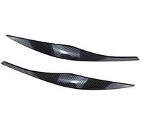 Vuzmode Carbon Fiber Black Headlight Eyebrow Sticker Cover, forged Pattern Headlight Accent Cover, for, 3 Series E90 E91 2006-2011,ABS ABS Headlight Eyebrow Trim