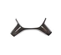 Vuzmode Carbon Fiber Car ABS Steering Wheel Decoration Trim, For Mercedes-Benz, For C Class W204 C180 C200 E ML GL W212 X166 W166 2011-2013 Vehicle Steering Rim Wrap(Carbon Fiber)