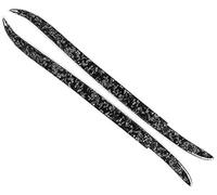 Vuzmode Carbon Fiber Front Headlight Eyebrow Eyelid Cover Trim, for, 5 Series E39 1997 1998 1999 2000 2001 2002 2003 Headlight Eyebrow Trim