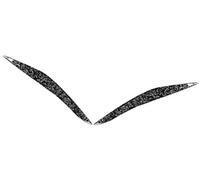 Vuzmode Carbon Fiber Front Headlight Eyebrow Eyelid Cover Trim, for, 5 Series F10 2010 2011 2012 2013 Headlight Eyebrow Trim