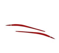 Vuzmode Carbon Fiber Headlight Eyebrow Decoration Trim Eyelid Cover Sticker Red With Italy Flag, for Alfa Romeo, Giulia 15-24 Headlight Eyebrow Trim