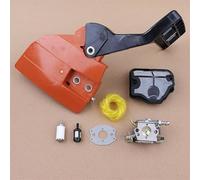 Vuzmode Clutch Sprocket Chain Cover Brake Handle Carburetor Assembly, for Husqvarna, 136 137 141 142 Chainsaws Chainsaw Brake Handle Cover