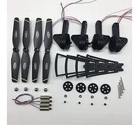 Vuzmode Fold Wing Arm Include Gears Axis Motor Bearing Etc, for S169 SG700-D Drone RC Quadcopter Spare Parts Quad Motor Mounting Arm(Black)