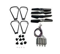 Vuzmode Foldable Quadcopter Spare Parts Motor Propeller Blades Guard Engines Gears Accessories Kit, For K9 Mini Drone Rc Pro Drone 9 Inch Two Blade Propeller(Burgundy)