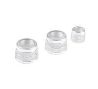 Vuzmode for BMW, 5 6 7 Series GT G30 G32 G12 X3 X4 G01 G02 Air Conditioner Climate Control Button Trim Ring Radio Volume Tune Knob Cover Car Air Conditioning Knob Trim(Silver,6 Series 2018-2023)