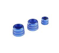 Vuzmode For BMW, 5 6 7 Series GT G30 G32 G12 X3 X4 G01 G02 Air Conditioner Climate Control Button Trim Ring Radio Volume Tune Knob Cover Car Air Conditioning Knob Trim(Blue,X4 2018-2023)