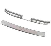 Vuzmode, for Civic, 10th 2016-2021 Auto Rear Bumper Cover Car Trunk Sill Strip Guard Plate Interior Decor Styling Part Rubber Rear Bumper Protector(BLACK Hatchback Silver)