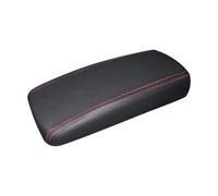 Vuzmode for for Hyundai, for Tucson, 2014 2015 2016 2017 Car Armrest Cover Tissue Torage Interior Accessories Center Console Protector Car Armrest Box Cover(Black-red-leather)