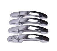 Vuzmode for Ford, for Focus, 2012 2013 2014 2015 2016 2017 2018 Glossy Black Chrome Car Door Handle Cover Trim Overlays Styling Accessories Car Exterior Door Handle Cover(Silver)
