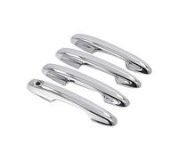 Vuzmode for Ford, for Focus, 2019 2020 2021 2022 4Pcs Chrome Silver Car Exterior Side Door Handle Frame Cover Trim Without, for Smart, Hole Car Exterior Door Handle Cover