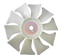 Vuzmode For Kubota, U20/u15 D1105 Engine Radiator Blade 4 Hole 10 Blades Fan Blade Replacement Part for Heavy Equipment Excavator Engine Fan Blades(10 Leaves)