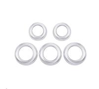 Vuzmode For Land Rover, Discovery 4 LR4, for Range Rover, Sport Freelander 2 ABS Chrome Car Volume Air Conditioning Knob Cover Trim Sticker Car Air Conditioning Knob Trim(Silver C)