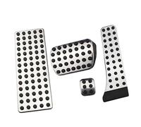 Vuzmode For Mercedes-Benz, W124 W202 W203 W140 W208 W210 W211 W220 R170 R171 R-Class Car Gas Brake Clutch Pedal Pad Cover Accessories Foot Pedal Cover Car pedals(Black AT WITH REST)