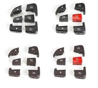 Vuzmode For Mercedes, W205 W253Switch Control Buttons, for Benz, C GLC Class C200 C220 C260 GLC250 GLC300 2015-2021 Steering Wheel Switch(BLACK Rihgt Black Red)