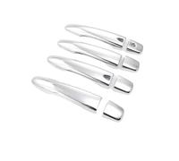 Vuzmode for Nissan, for Qashqai, J11 2014-2020 Chrome Door Handle Cover with, for Smart, Key Hole Catch Cap Trim MOLDING Car Exterior Door Handle Cover(Silver 1 Keyhole 2 Buttons)