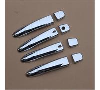 Vuzmode for Nissan, Kicks 2016-2021 Gloss Black Chrome CAR Door Handle Cover Catch Cap Trim MOLDING Car Exterior Door Handle Cover(Silver 2 Buttons)