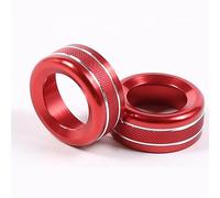 Vuzmode For Toyota, 86, for Subaru, BRZ 2022 Aluminum Alloy Car Media Volume Knob Ring Cover Trim Sticker Auto Accessories Car Air Conditioning Knob Trim(Red)