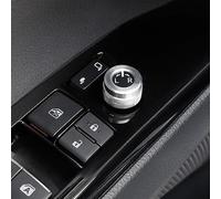 Vuzmode For Toyota, Camry 8th 2018-2020 Aluminum Car Rearview Mirror Adjustment Knob Trim Cover Rotary Control Switch Decoration Ring Car Air Conditioning Knob Trim(Silver)