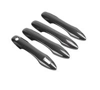 Vuzmode for Toyota, for Corolla, Cross Hybrid 2023 Accessories XG10 2021 2022 Carbon Fiber Car Door Handle Cover Trim Auto Creativity Stickers Car Exterior Door Handle Cover(Black 4handle 1 Button)