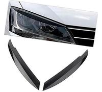 Vuzmode Gloss Black Auto Headlight Eyelid Eyebrow Trim Cover Sticker Trims, for VW, for Jetta, MK6 Sagitar NCS 2010-2018 Headlight Eyebrow Trim