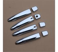 Vuzmode Gloss Black Chrome CAR Door Handle Cover Catch Cap Trim MOLDING, for Renault, Kadjar 2015-2019 Car Exterior Door Handle Cover(Silver 2 Buttons)