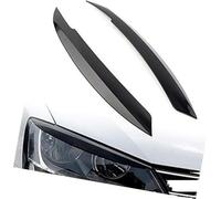 Vuzmode Glossy Black Head light Headlamp Eyebrow Eyelid Cover Trim Fits, for VW, for Jetta, MK6 [Sagitar NCS] 2010-2018 Headlight Eyebrow Trim