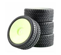 Vuzmode Grip Tires Wheel, for HSP, for HPI, 1/10 1:10 On-Road Speed Car RC 9071-6085 Toy Car Offroad Rubber Wheels(9073-6085)