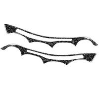 Vuzmode Headlight Accent Cover, Front Headlight Eyebrow Eyelid Cover Replacement, for, 5 Series E60 2004 2005 2006 2007 2008 2009 2010 Headlight Eyebrow Trim