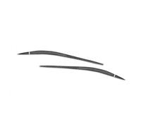 Vuzmode Headlight Eyebrow Sticker Trim Eyelid Decoration Cover Black With Italy Flag Carbon Fiber, for Alfa Romeo, Giulia 15-24 Headlight Eyebrow Trim